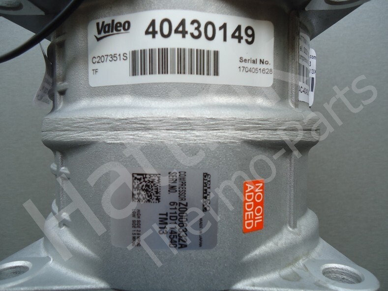 Compressor Zexel/Seltec TM13XS OR. Horiz.12V Ø119mm Poly-V 