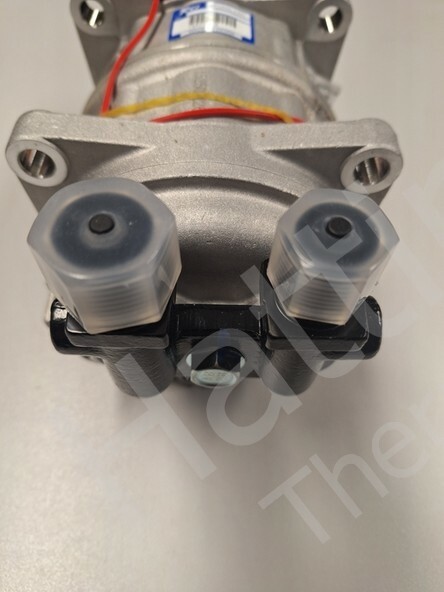 Compressor Que QP15XD 12V OR. Vert. Ø119mm Poly-V8 | Hattink Thermo Parts